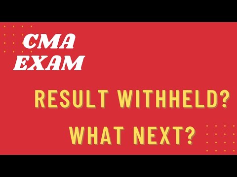 Exclusive for CMA students | result withheld students | not official