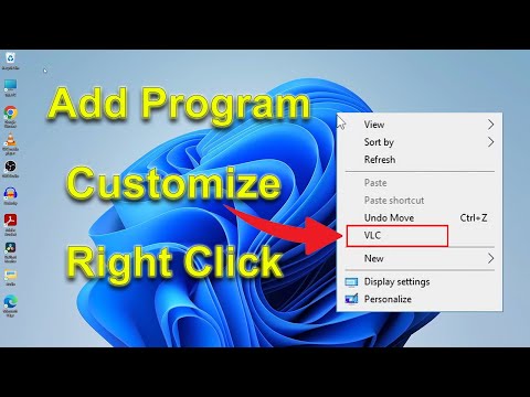 How to add Programs to Windows 10 Right-Click Menu Context