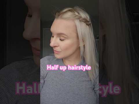 Easy half up hairstyle 😍💕 thin hair #shorts