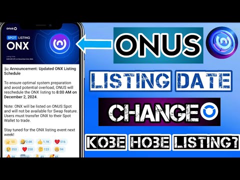 ONUS Listing Date Change