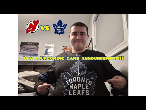 Leafs Vs Devils Upcoming Game Announcement Video Next Gen????? MUST WATCH!!!