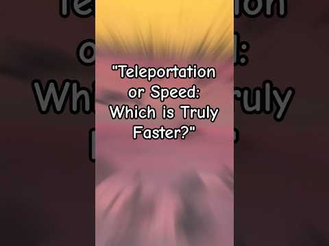 "Teleportation or Speed: Which is Truly Faster?" #viral #reel #naruto