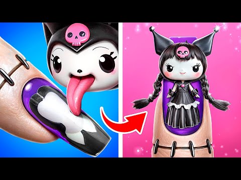 Wednesday Become KUROMI? How to Become Hello Kitty and Kuromi in Real Life?