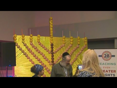 Denver organization teams up with Krispy Kreme for 'donut menorah'