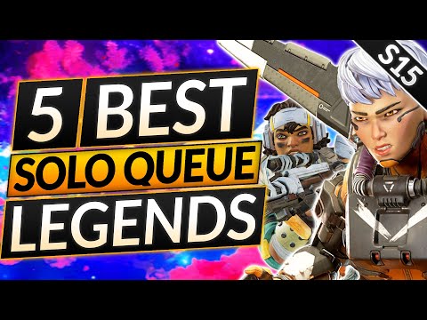 5 BEST SOLO LEGENDS for SEASON 15 - RANK UP FAST in Solo Queue - Apex Legends Guide