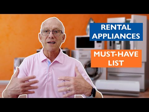 What appliances are essential for rental homes?