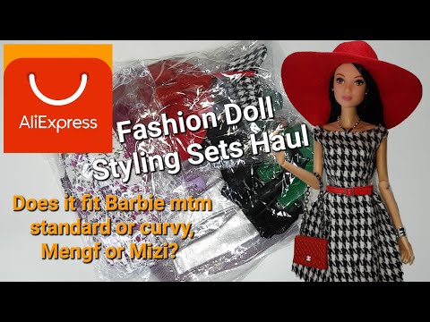 Aliexpress Barbie doll clothing haul - review & try on. Does it fit Barbie mtm, Mengf or Mizi?