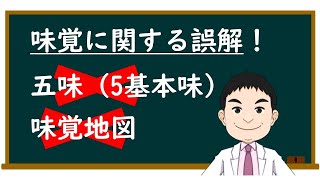 味覚に関する良くある誤解！（五味・味覚地図）　※字幕オンでご覧ください！