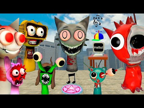 🏬 OMG! NEW HORROR INCREDIBOX SPRUNKI SONG FAMILY SPARTAN KICKING Gmod