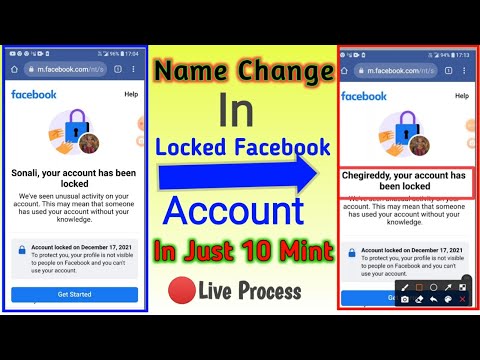 How To Change Name In Locked Facebook Account English-Live Process To Change Name In Locked Account