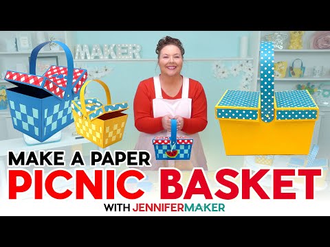 How To Make Your Own Paper Picnic Basket In Minutes!