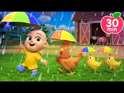 Rain Rain Go Away (Animal Version) | Newborn Baby Songs & Nursery Rhymes