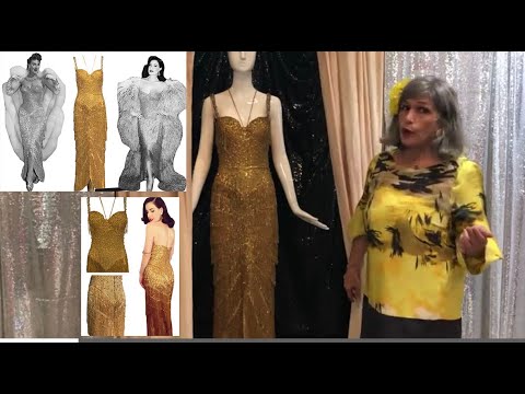 Doris’ Gypsy Rose Lee’s Burlesque Gold Fringe Gown, which Dita Von Teese wore in LA Frock Stars