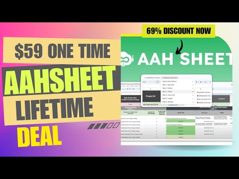 💲💲AahSheet Lifetime Deal | Shopify & WordPress Content Just Got Easier | $59 Lifetime Deal | 69% Now