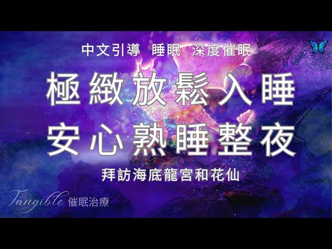 睡前故事 I 引導深度睡眠 🌛 中文催眠探訪海底龍宮和花仙🌸