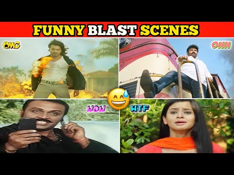 Funniest Bomb Blast Scenes In Movies | Indian Funny Action Scene 😅