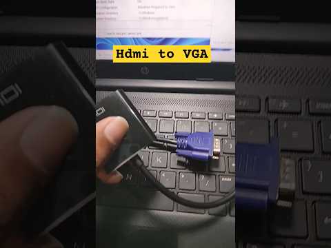 How to Connect HDMI to VGA Converter in Laptop And Desktop PC#macnitesh#keyboardtricks#2024short