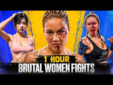 Craziest 1 Hour Of Women's Fights - MMA, Boxing, Kickboxing & Bare Knuckle