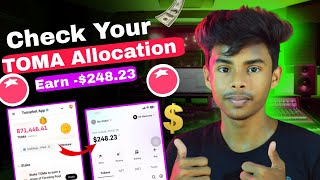 Check Your Toma Allocation | Toma Token Claim | #techboyasik