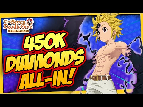 🔥I’ve Been Waiting for This! 450K Diamond Pulls for Pitch-Black Meliodas | Seven Deadly Sins Idle