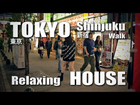 新宿 / Night walk in Shinjuku, Tokyo, Relaxing HOUSE ( November 6, 2024 )