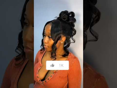 FRONTAL UPDO STYLED W/ CURLS #viral #shortvideo #beauty #fyp #hair #wigs #curls