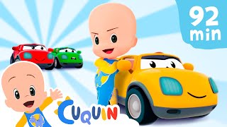 Coches de colores: aprende las formas con Cuquín y más 🚘 Caricaturas y dibujos animados para bebés