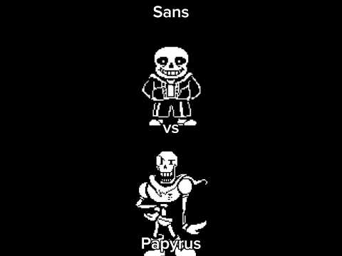 Sans vs Papyrus (Undertale)