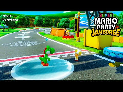 Super Mario Party Jamboree - Party Planner Trek (Roll 'em Raceway 100%)