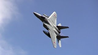 ド迫力!!! F-15イーグル戦闘機によるデモフライト JASDF F-15J Eagle Maneuver Demonstration