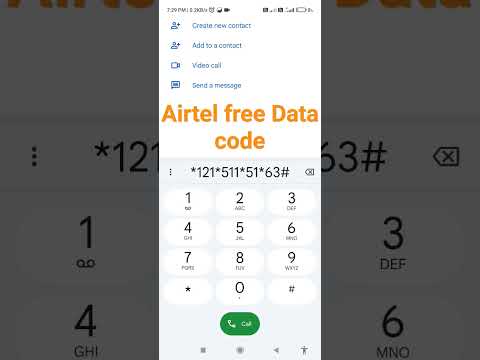 Airtel free Data Code #shorts #airtel