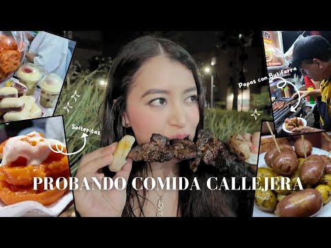 Probando la mejor comida callejera de COLOMBIA  | Bunnycitaa