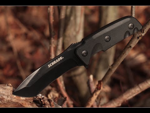 NEW! Schrade SCHF33 Full Tang Fixed Blade Knife - Best Full Tang Fixed Blade Recurve Knife