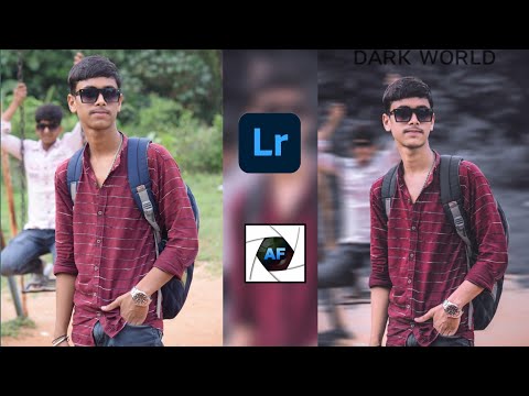 How to edit dark photo and background blur // SN EDITOR //