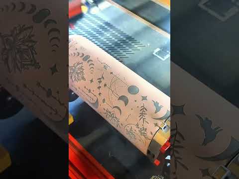 Check Out the Stunning Fine Line Detail on a Full Wrap Tumbler Engrave! 😍