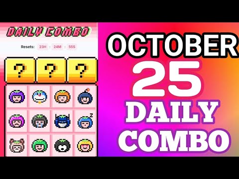 Ootober 25th Daily Combo Code Today Tomarket 🍅 Airdrop