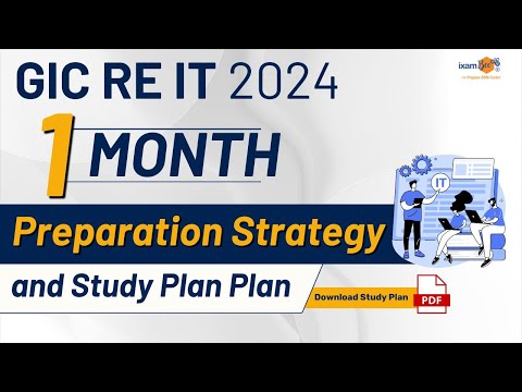 GIC Re IT 2024 || 1 Month Preparation Strategy and Study Plan || By Vidhika Mam