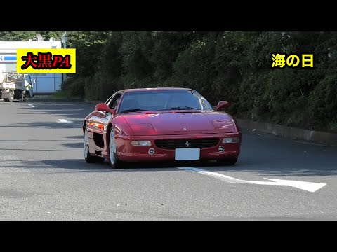 海の日の大黒PAに集まるスーパーカーやアメ車を撮影！