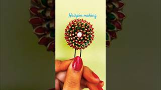 Make your own Hairpin at home  #diy #shorts #arts #hairpins #crafts #handmade #jewellery