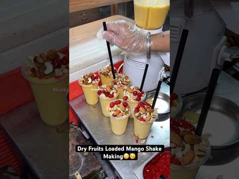 Dry Fruits Loaded Mango Shake Making😳🥳|| Indian Street Food