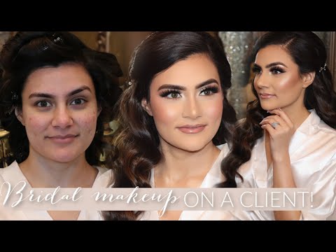 BEAUTIFUL SOFT BRIDAL MAKEUP ON CLIENT FOR WALIMA! (ACNE FULL COVERAGE) FT. Jaclyn Hill Palette