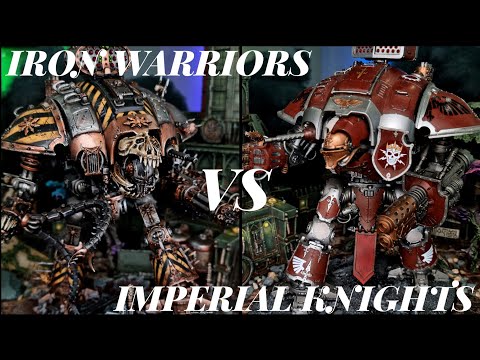 Chaos Space Marines Vs Imperial Knights. 2,000 points Battle Report. 40k 10th edition.