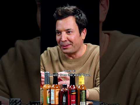 Jimmy Fallon's reaction to every wing on Hot Ones 💀