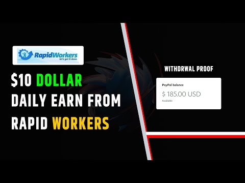 Rapid Workers Account Create | Rapid Workers $185 Payment Proof | Us Doller Earning Website