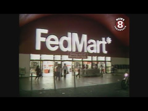 FedMart discount store closing in San Diego in 1982