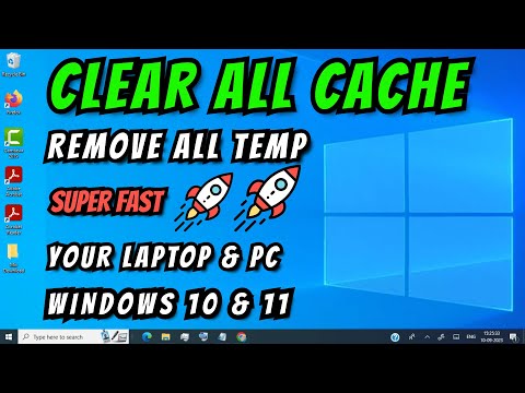 (Temp Method) How to Clear ALL CACHE JUNK From Laptop and PC ( Any Windows )