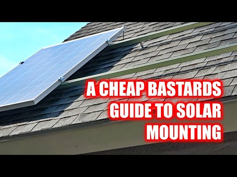 SECURELY Mount Solar Panels For CHEAP!!!  DIY with Parts List!