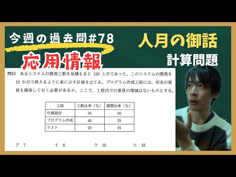 【応用情報】今週の過去問#78(午前問題)(平成30年秋問53)