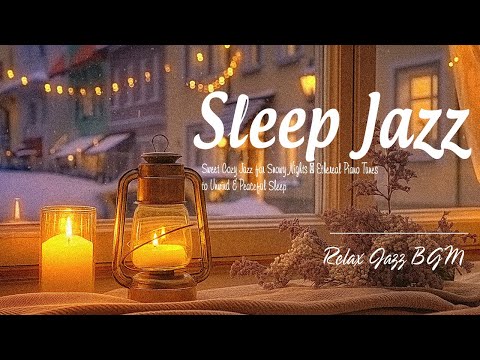 Sweet Cozy Jazz for Snowy Nights ❄️ Ethereal Piano Tunes to Unwind & Peaceful Sleep