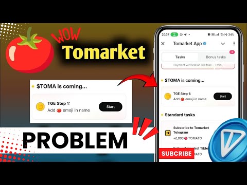 Tomarket TGE Step 1 Task Complete- How To add Tomato 🍅 Emoji in Name | Tomarket airdrop withdrawal